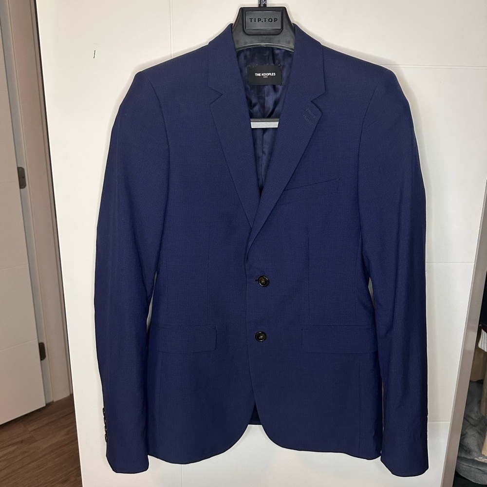The kooples Dark Blue Pattern Blazer Suit Sport Jacket